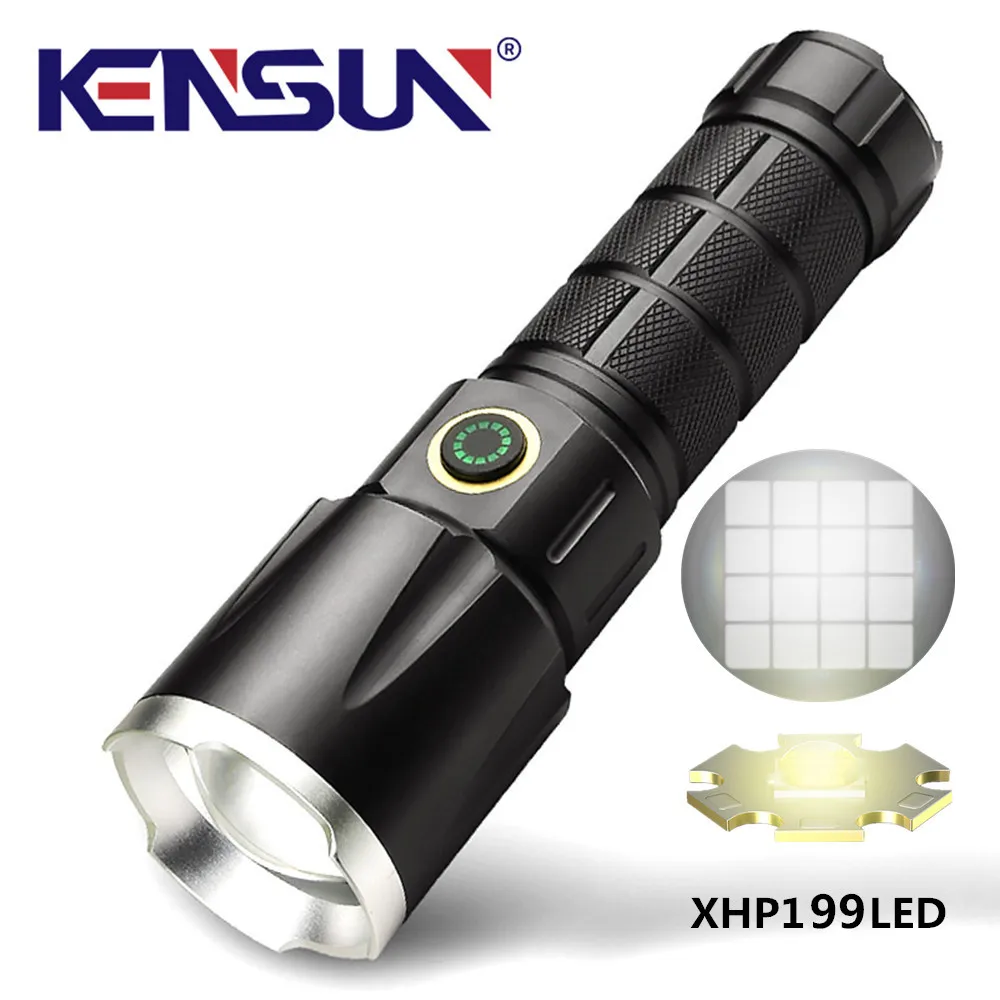 

XHP199 светодиодный металлический зум водонепроницаемый Type-c USB-зарядка фонарик портативный мобильный зарядный банк