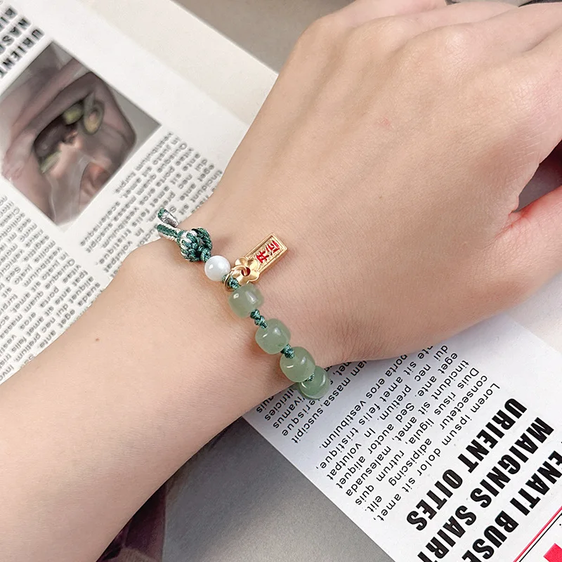 

National Style Niche Design Retro New Bracelet Female Fashion Popular Woven Hand Strap Girlfriends Bracelet Personality Ornament