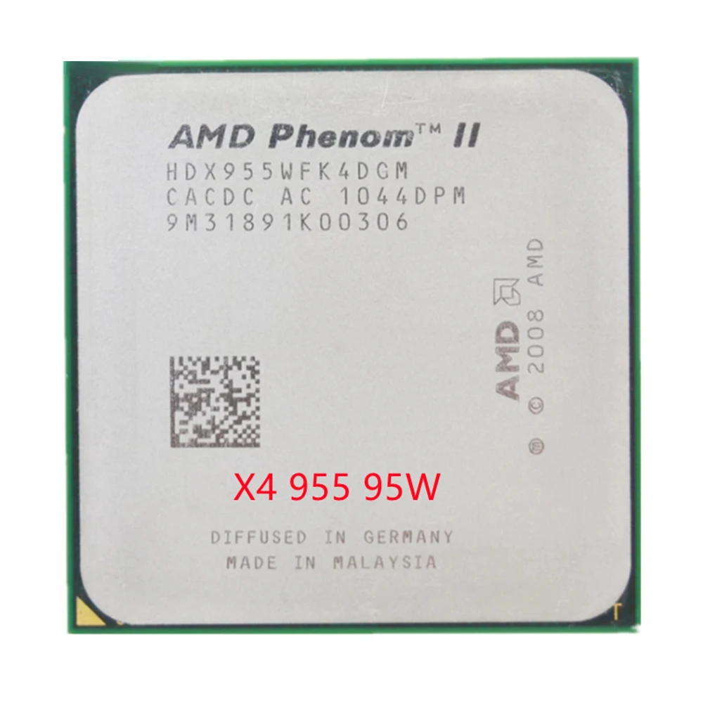 

Четырехъядерный процессор AMD Phenom II X4 955 3,2 ГГц 95 Вт HDX955WFK4DGM/HDX955WFK4DGI разъем AM3