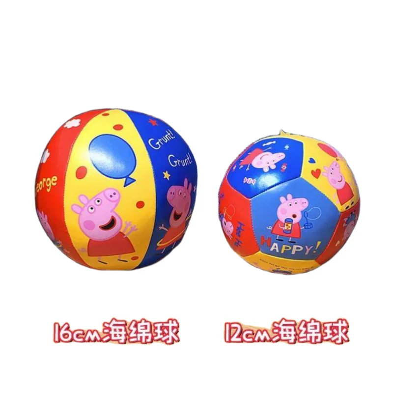 

Peppa Pig Cartoon Anime Kindergarten Special Cute Sponge Ball Soccer Soft Ball Baby Grab Ball Children's Ball Toy Birthday Gift