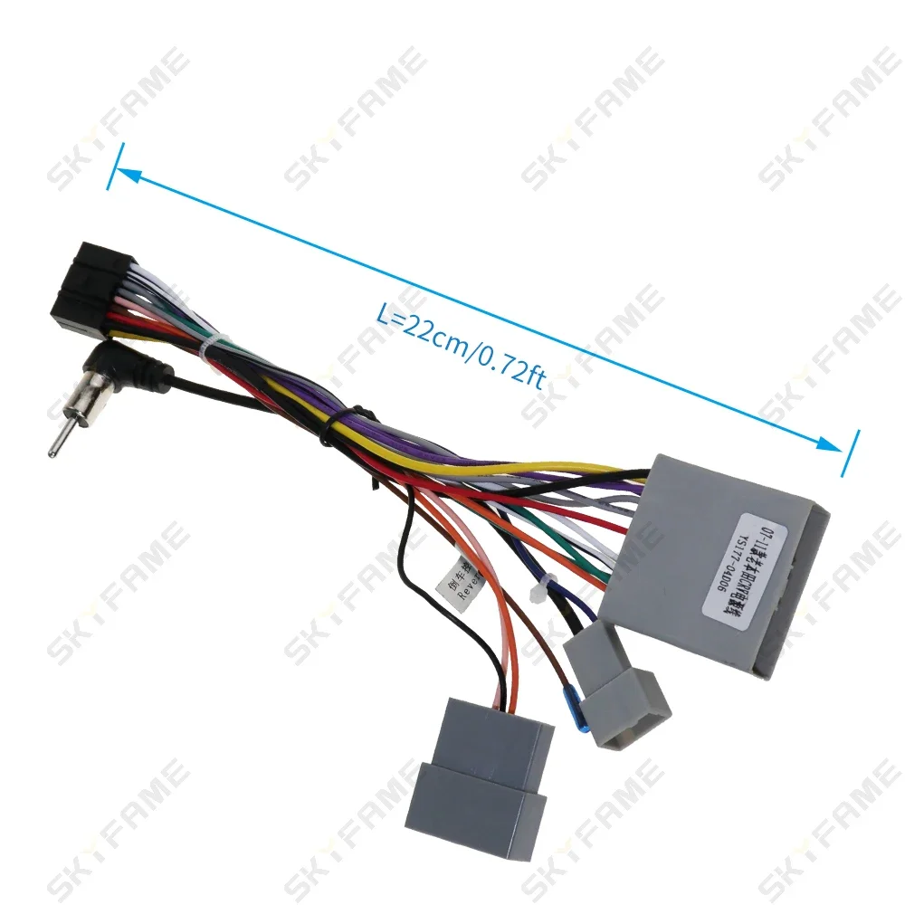 

SKYFAME 16-контактный автомобильный стерео жгут проводов адаптер кабель питания для Honda CRV CR-V Civic