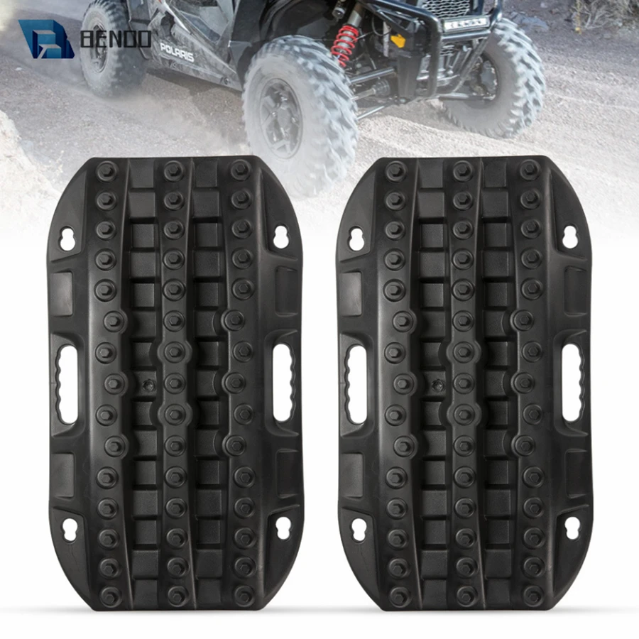 2PCS Nylon 58cm Off-Road Car Recovery Traction Boards Emergency Tracks Super-tough Pads Mat for  SUV ATV Sand Mud Snow Rescue