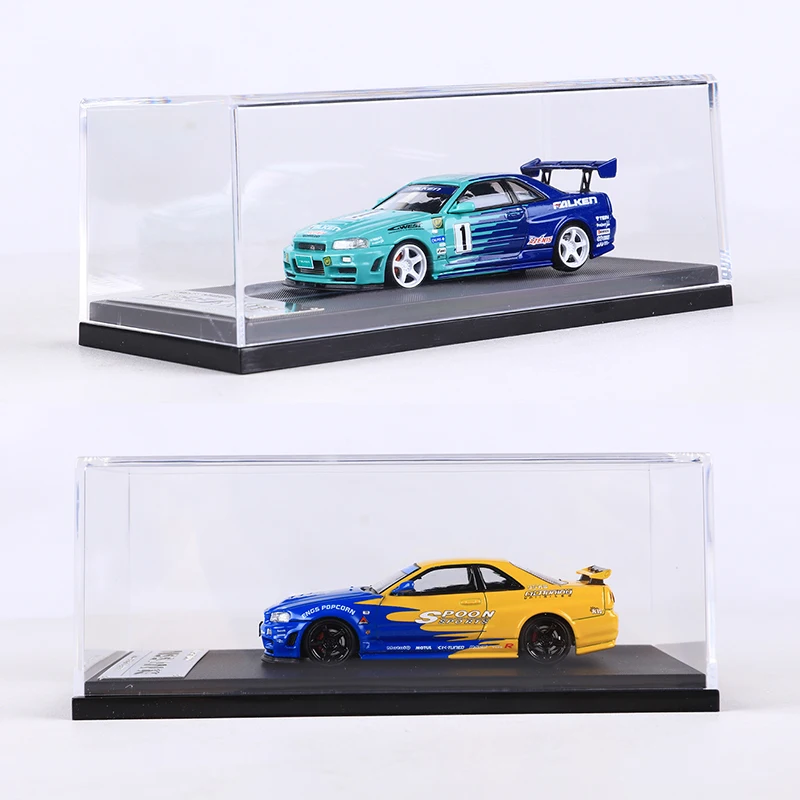 Быстрая скорость FS 1:64 Skyline GTR R34 ложка/Falken литая под давлением модель автомобиля из