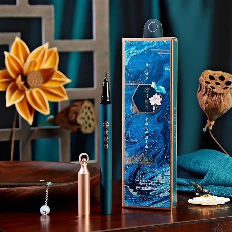 

Gloria Xingyun Ink-painted Eyeliner Flower Pleasant Black Waterproof Quick-drying Beginners Do Not Easy to Halo with Makeup