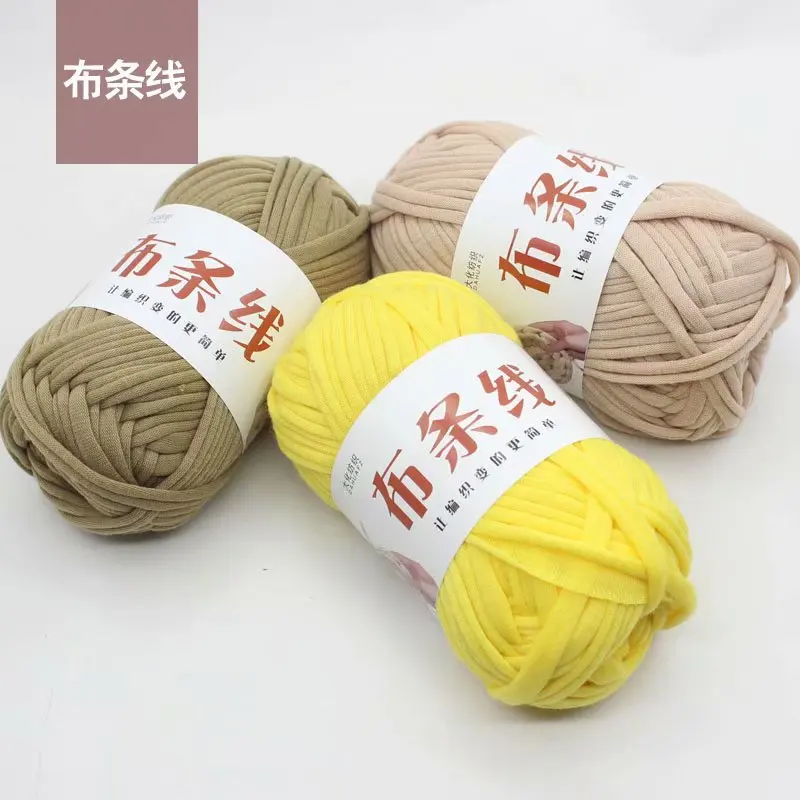 

Cloth Veil 100g Strip Thread Messenger Bag Graceful Handbag Cushion Wool No Pilling Strip Thread Chunky Yarn Bulky Yarn