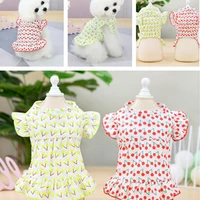puppy dress wearable fashion wear resistant summer small dog princess cosplay costume for outdoor dog skirt pet dress