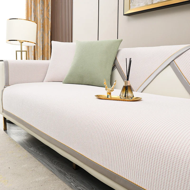 

Luxury Soft Sofa Cover Non-Slip Solid Thick Sofa Cushion Mat for Living Room Simple Style Plush Sofa Towel Home Couch Decor