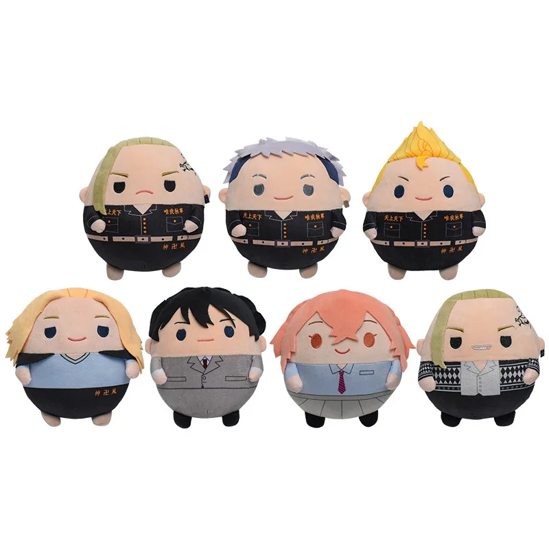 

20CM Anime Tokyo Revengers Plush Toy Cute Chubby Hanagaki Takemichi Manjiro Sano Ryuguji Ken Baji Keisuke Plush Doll Toy Gifts