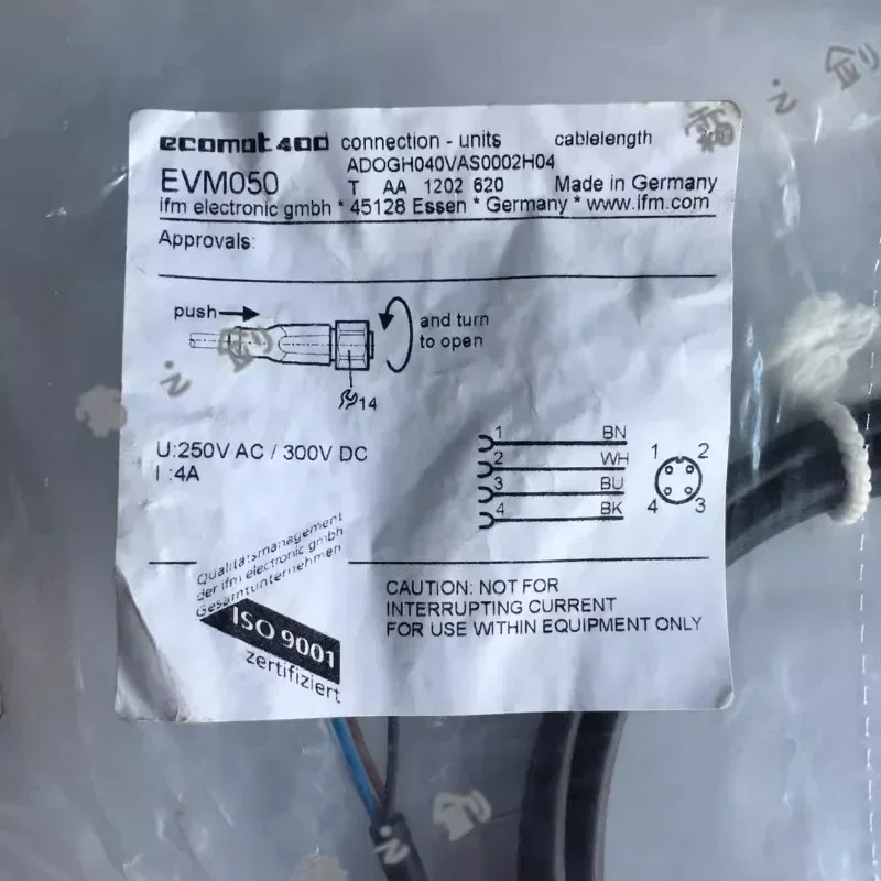 Аутентичный бесконтактный переключатель Yifumen 4-жильный соединительный кабель M12