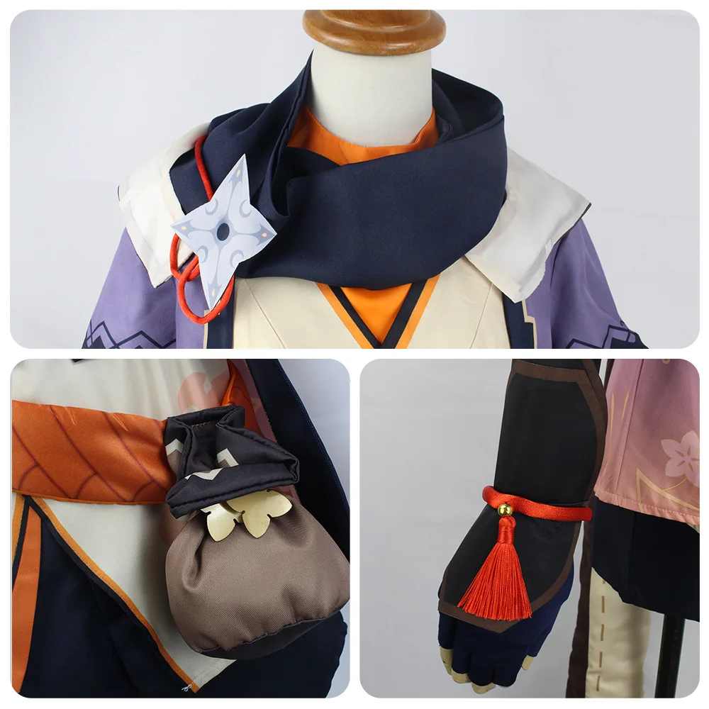 Игра Genshin Impact Sayu Косплей Костюм для взрослых Карнавальная форма Парик Аниме