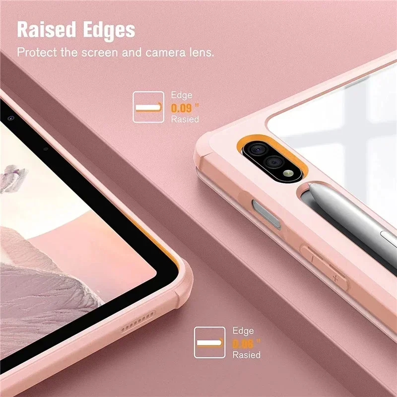 Чехол для планшета Samsung Galaxy Tab S9 Plus 2023 новый S7 FE S8 S8+ S7+ 12 4 дюйма SM-X800 SM-X806 SM-T730 чехол с