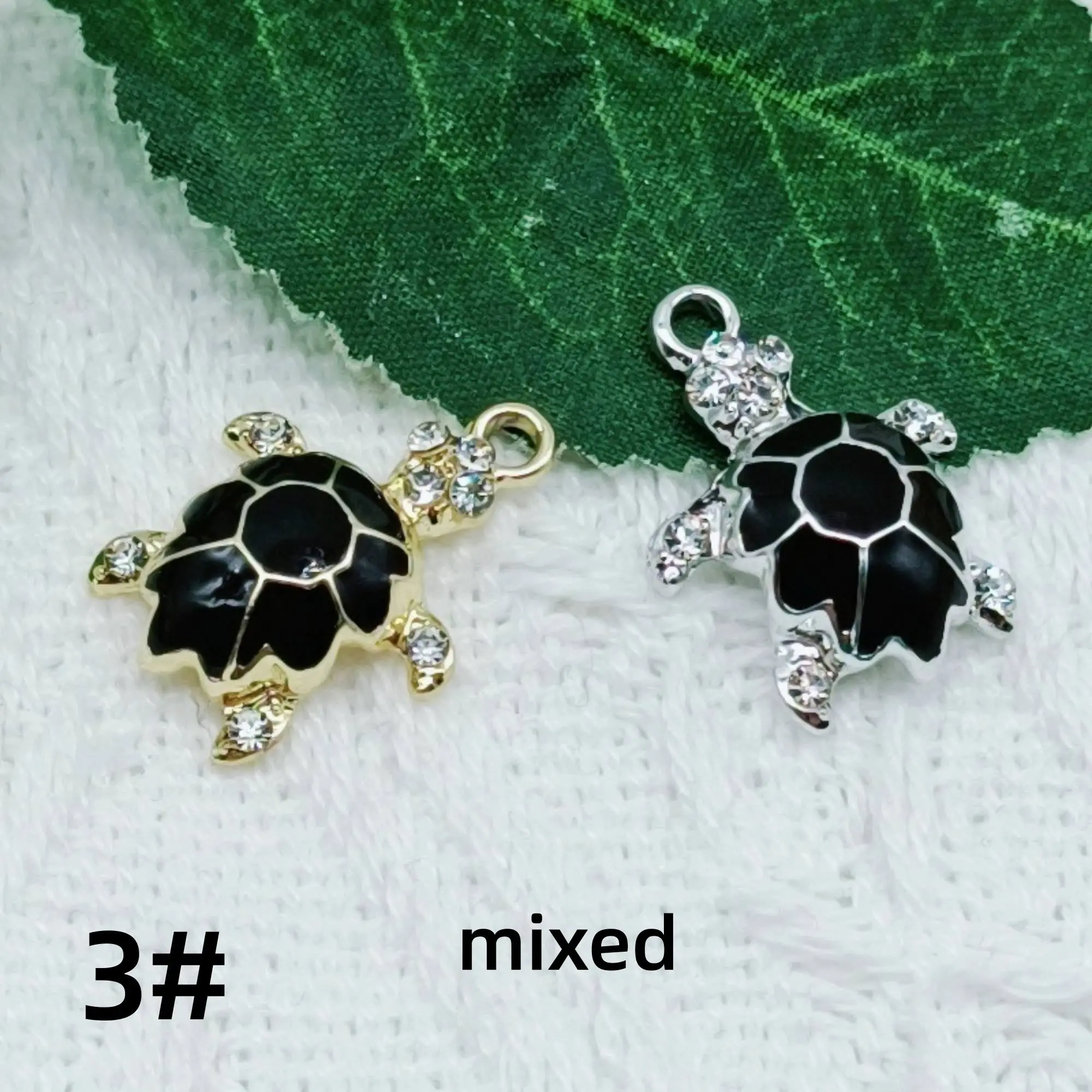 Фото 20 шт. DIY аксессуары для рукоделия: браслеты, серьги, ожерелья, подвески в виде черепах, бабочек и насекомых №4