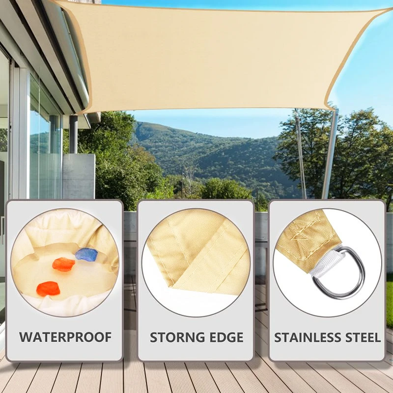 Waterproof Rectangle Sun Shade Sail 