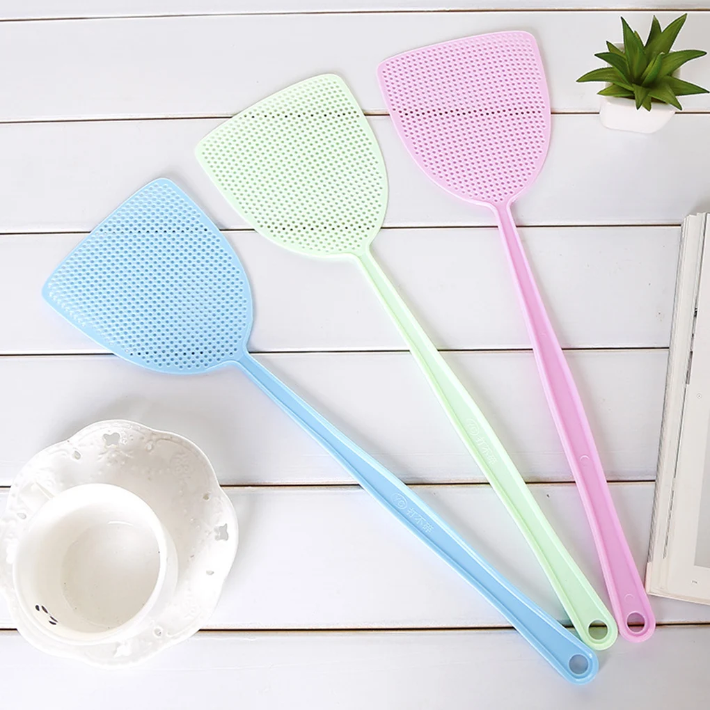 

Fly Swatter Soft Manual Plastic Long Handle Mosquito Insects Bugs Pest Swatter for Home Kitchen Flies Killer for Room
