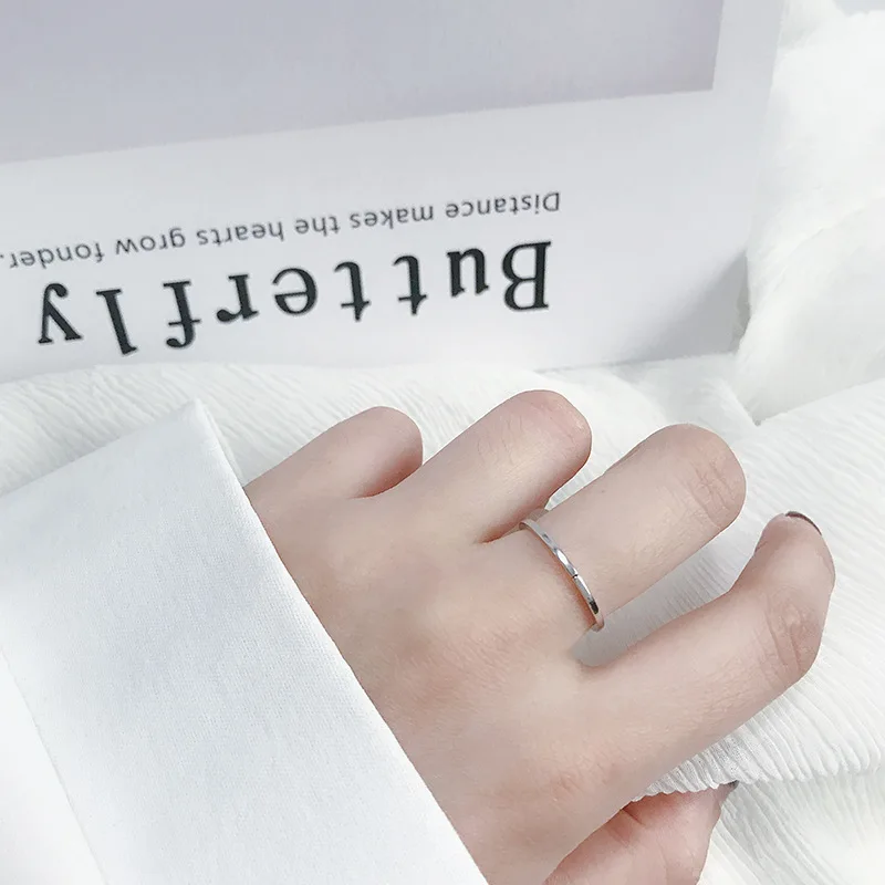 Кольцо из стерлингового серебра 925 пробы-модные ювелирные изделия для женщин в