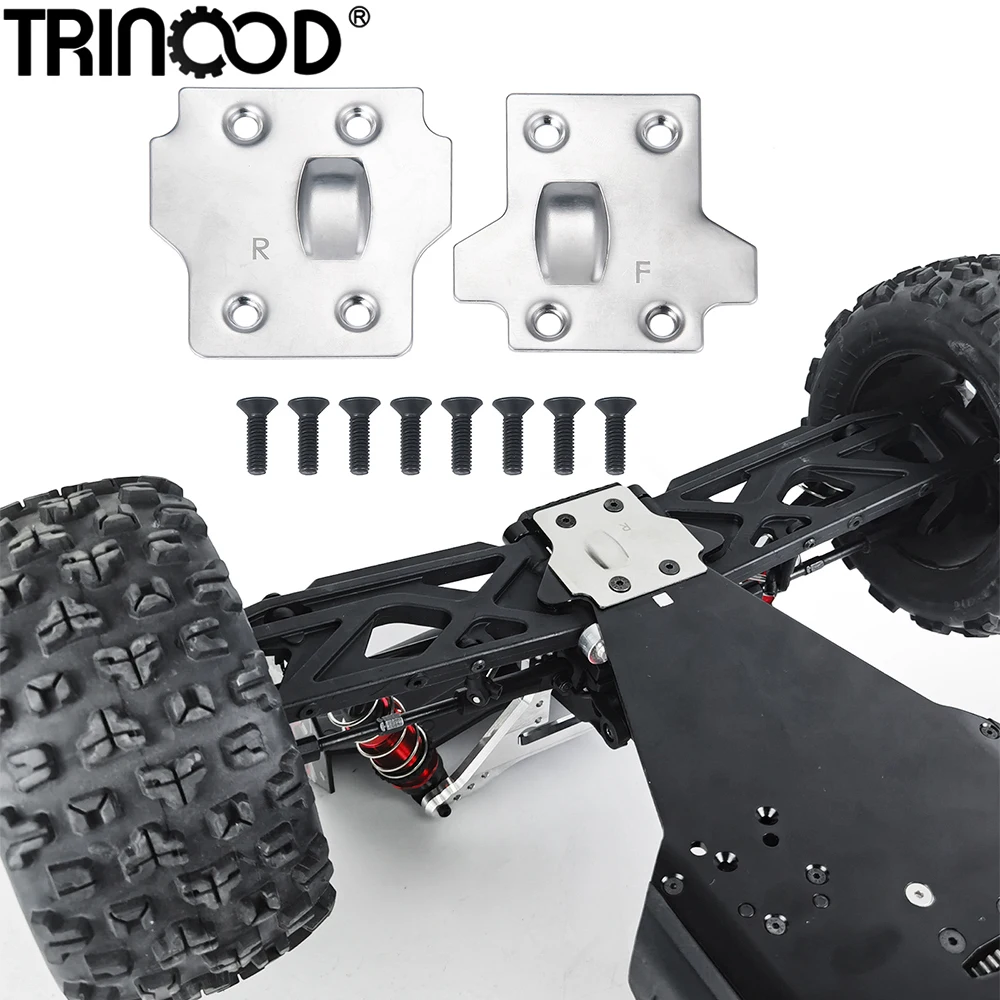 

TRINOOD Front and Rear Chassis Guard Skid Plate for 1/8 KRATON Outcast Senton Talion Typhon Off-Road Buggy Upgrade Parts