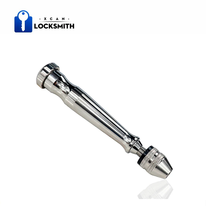 

1pc Mini Micro Aluminum Hand Drill Hand Manual Drill Chuck For 0.3-3.9mm Twsit Drill Bit Hand Twist Drill