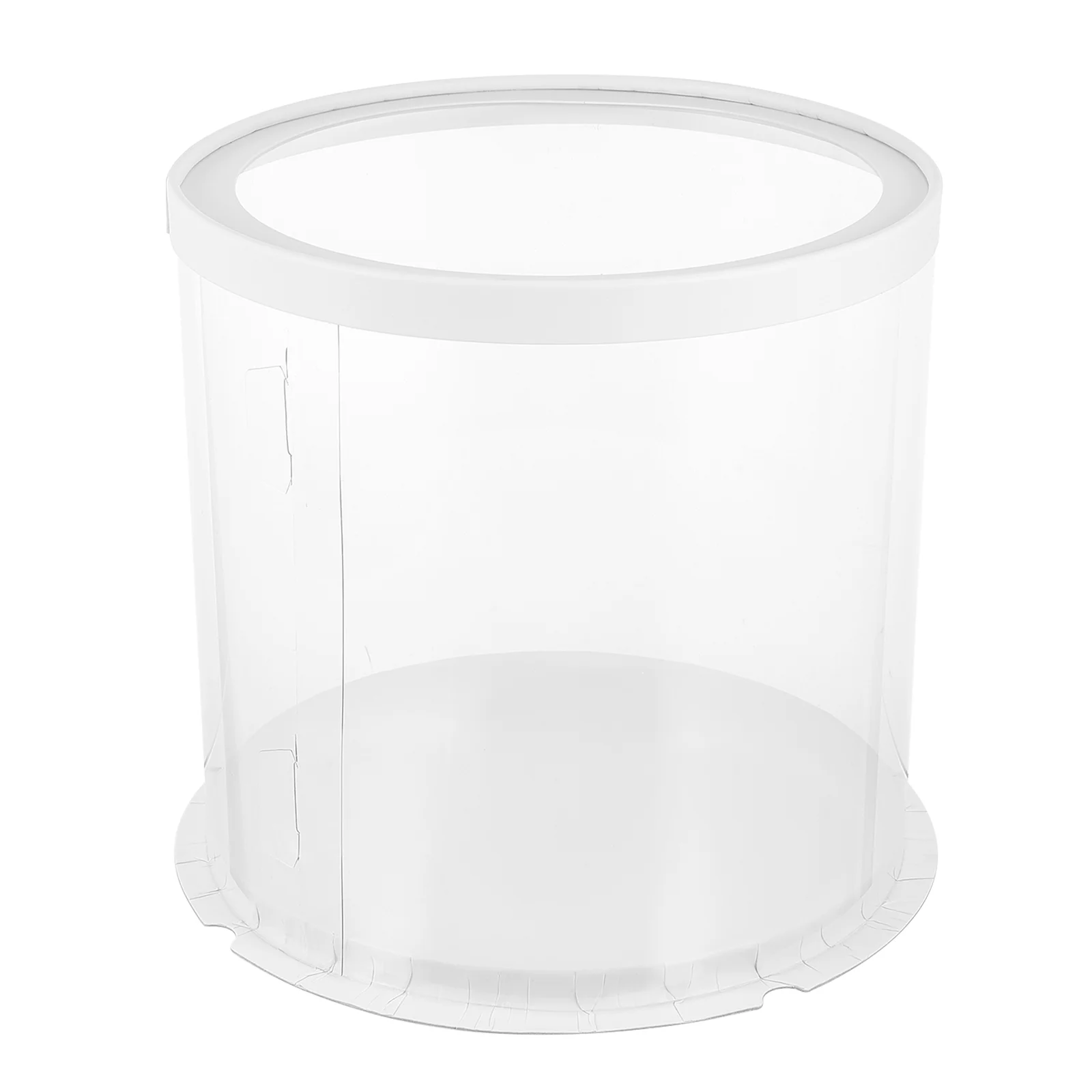 

Cake Box Carrier Boxes Clear Cupcake Container Packaging Round Bakery Transparentwith Holder Keeper Dessert Lid Wedding Gift