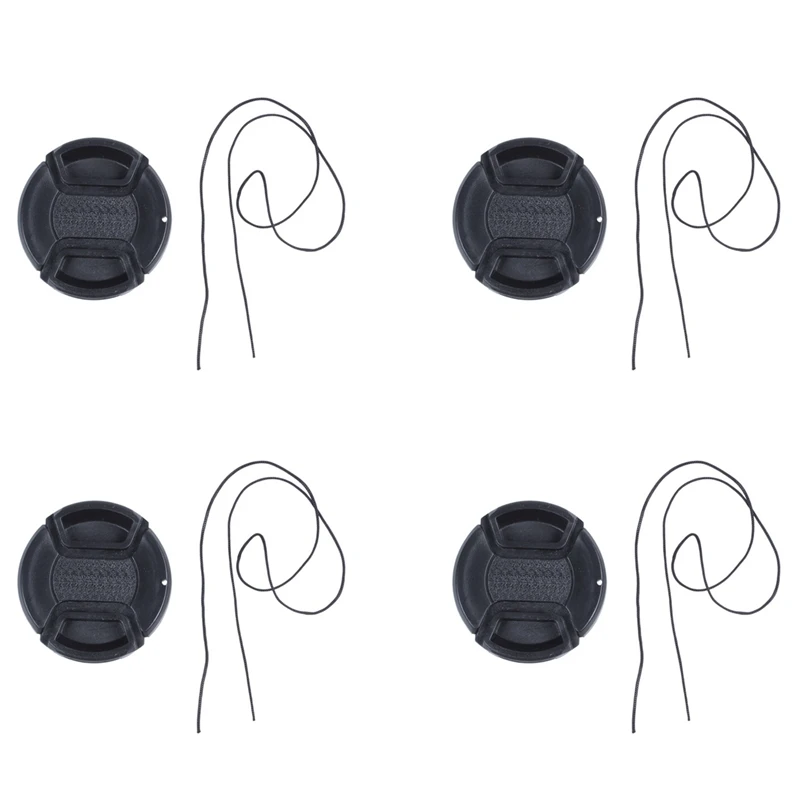 

4Pcs 52Mm Universal Snap-On Lens Cap - For Nikon Canon Olympus & Others