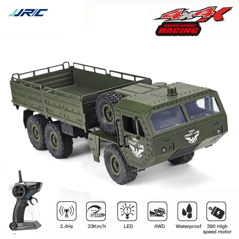 

JJRC Q75 RC Car 1:16 6WD 2.4G Radio Control Military Toys Remote Control Car Trucks Off-Road Trucks Crawler Toys for Children