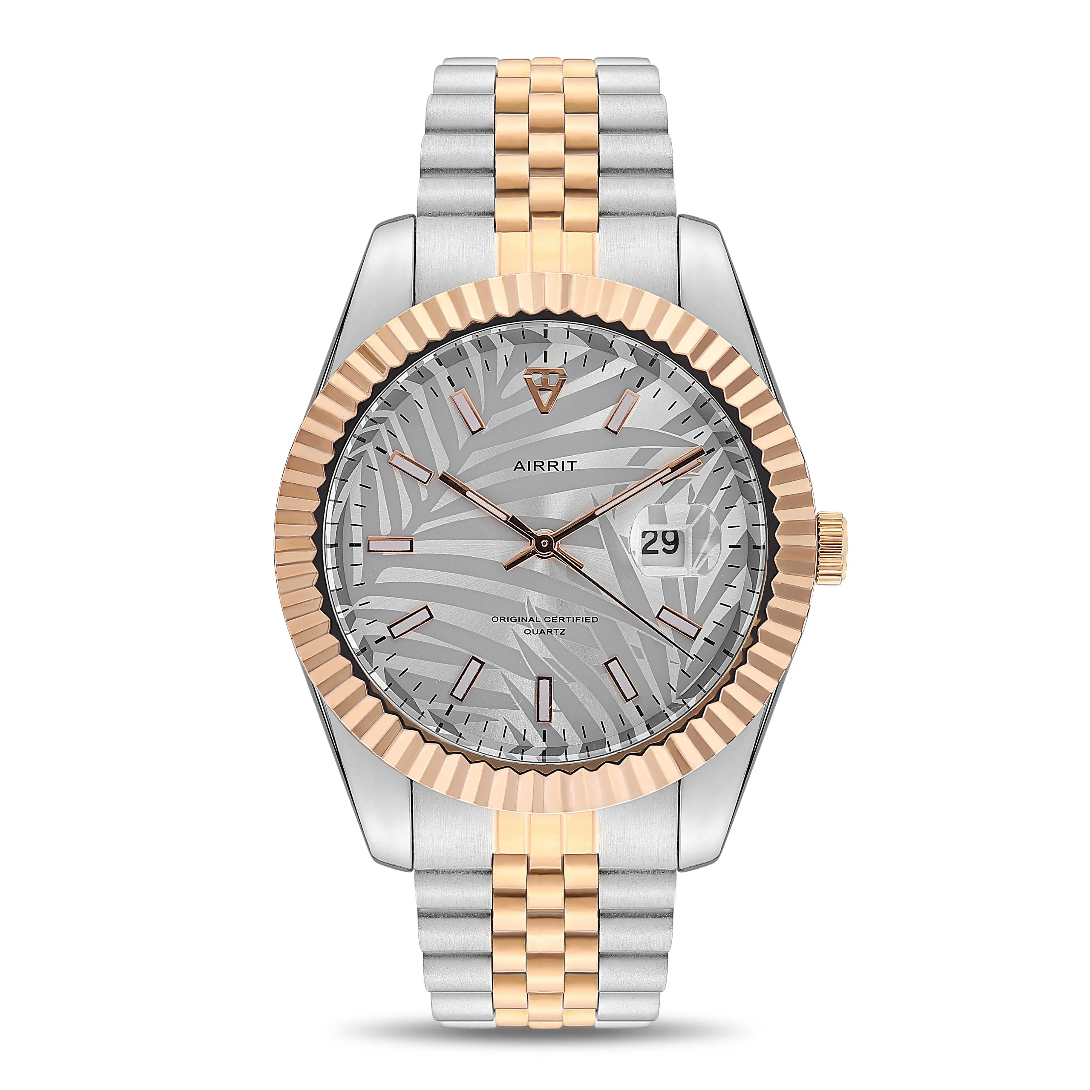 Мужские часы AIRRIT светящиеся кварцевые водонепроницаемость 30 м спортивные