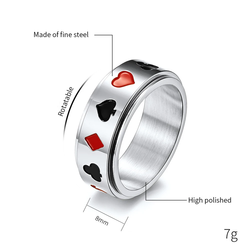 Кольцо на палец в стиле панк креативное байкерское украшение из титановой стали