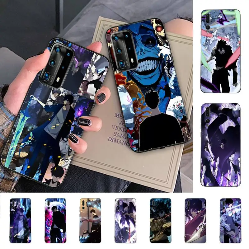 

Solo Leveling Comics Anime Z Flip 4 Phone Case for Huawei P30 40 20 10 8 9 lite pro plus Psmart2019