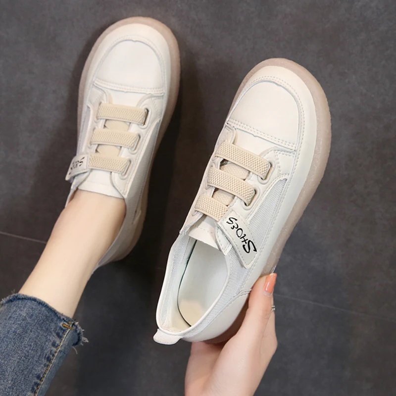 

Round Toe Small White Shoes Casual Female Sneakers Dress Flats Women Slip-on Modis All-Match Shallow Mouth Slip On 2022 Summer B