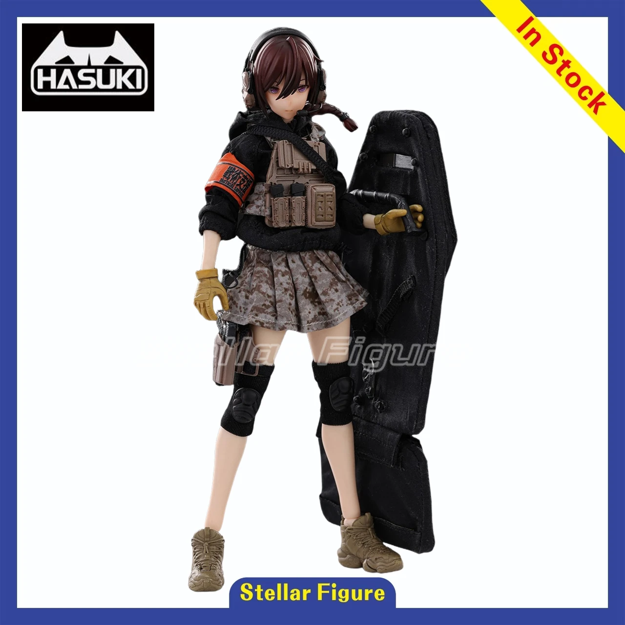 Фото 【SF】В наличии: Коллекционная фигурка HASUKI Pocket Art Series PA004 Defense Hand Uzuki Rei, масштаб 1/12, подвижная, модель для коллекции, подарок №1