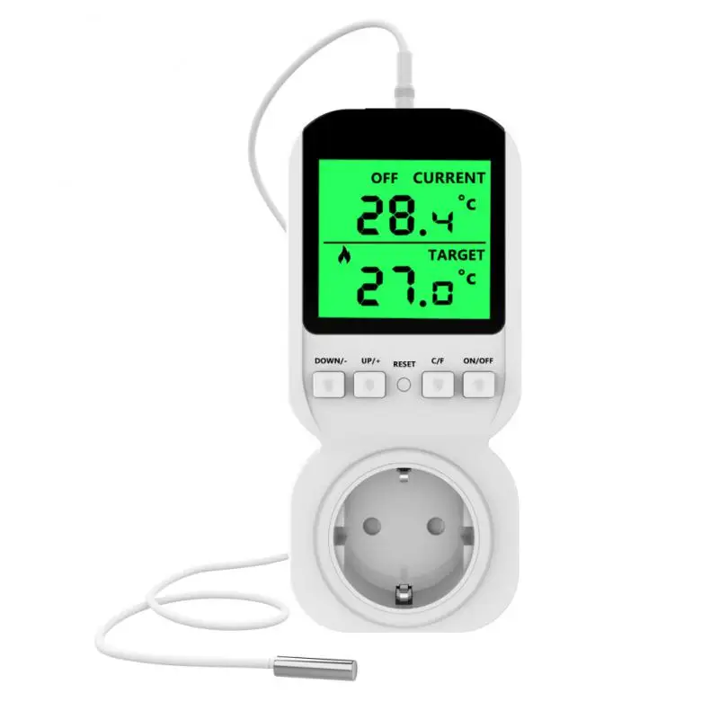 

Digital Thermoregulator Temperature Sensor Timer Socket Smart thermostat 220V switch EU Control Thermostat For Heating