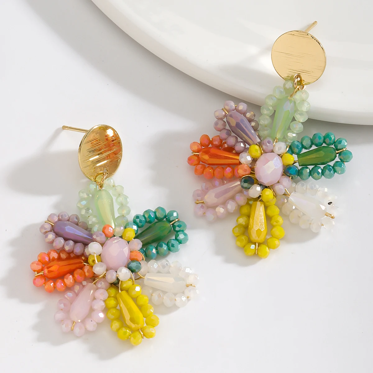 Висячие Серьги Ручной Работы В Стиле Бохо С Бусинами Vedawas Элегантные Простые