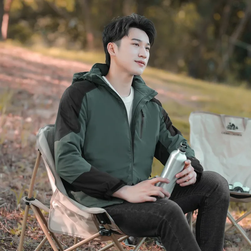 55-115 кг мужское ветрозащитное хлопковое пальто больших размеров уличное