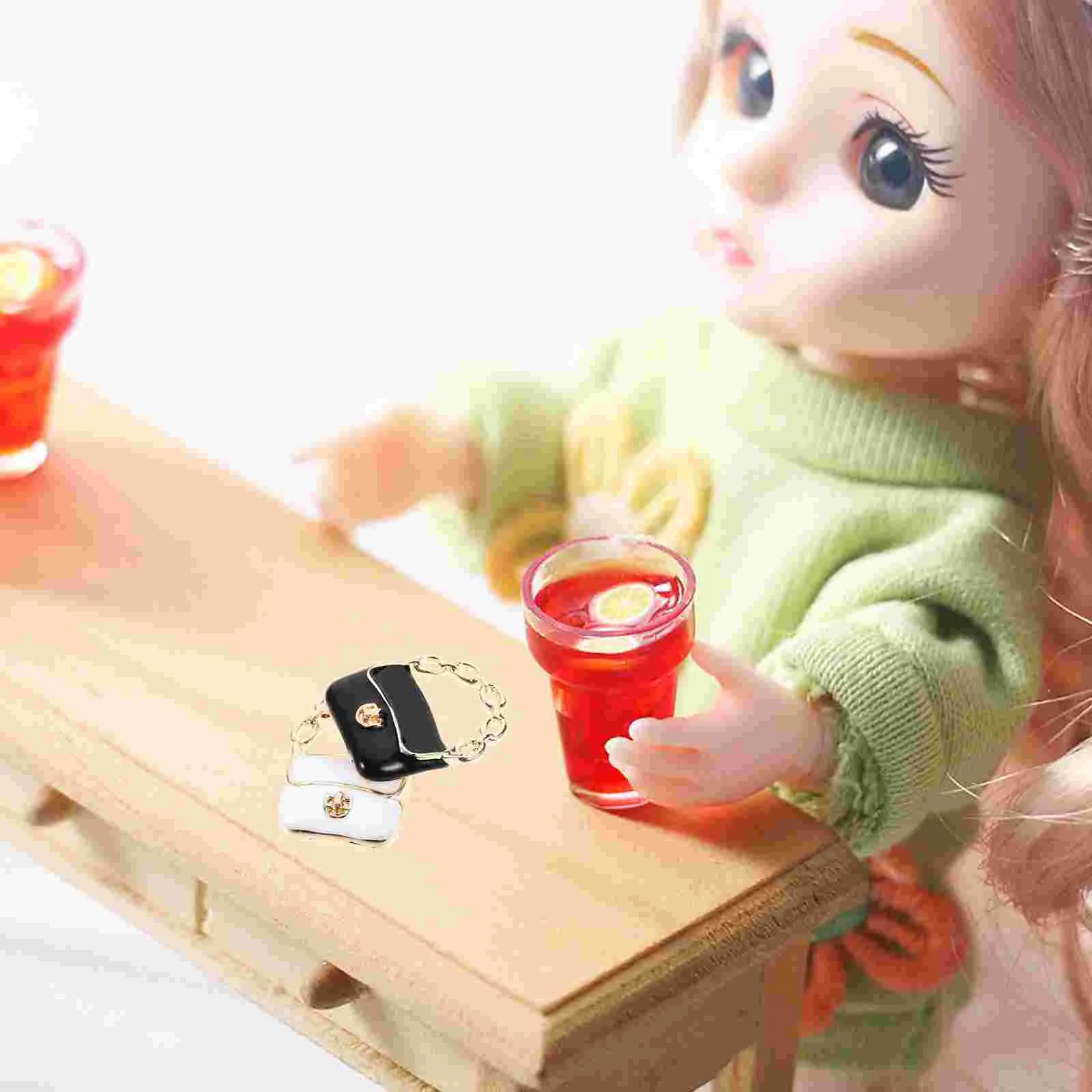 4 шт. сумка-домик мини-орнамент металлическая модель микро-сцена сумки миниатюры