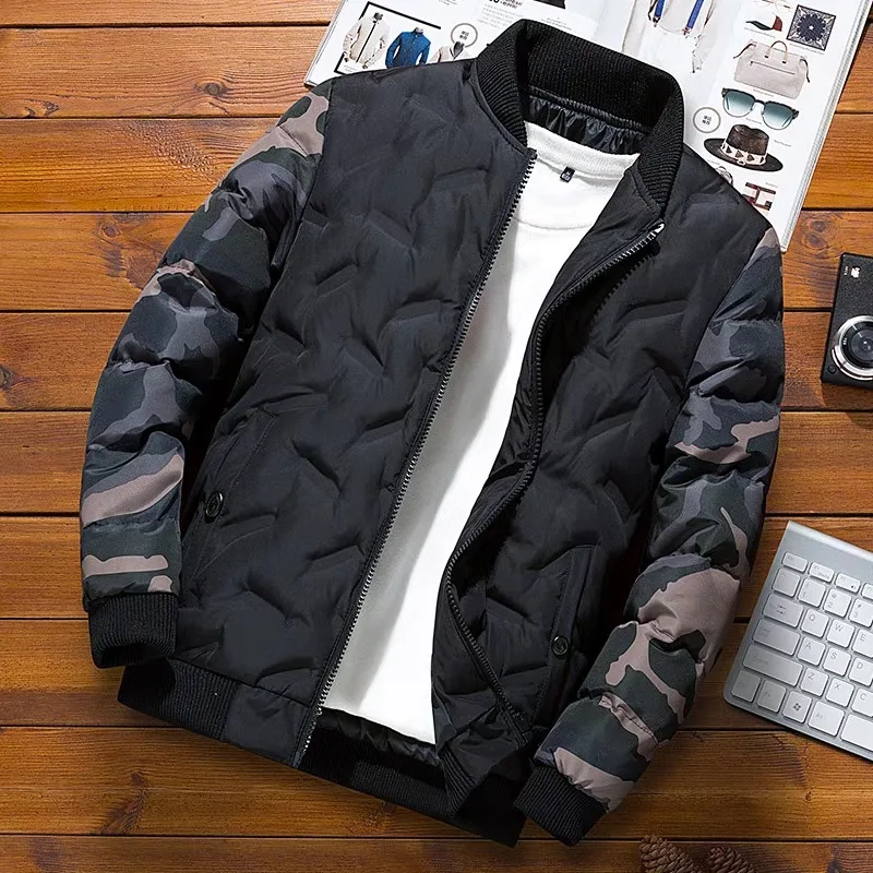 Mens Winter Jackets Coats Outerwear Clothing Camouflage Bomber Jacket Men's Windbreaker Thick Warm Male Parkas Military