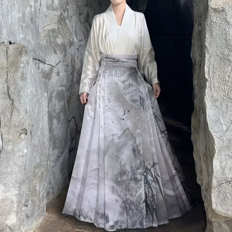 Оригинальный комплект с юбкой ханьфу костюм в китайском стиле Элегантная