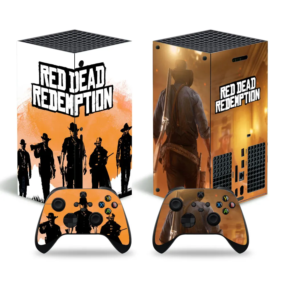 

Red Dead Redemption Style Skin Sticker Decal Cover for Xbox Series X Console and 2 Controllers Xbox Series X Skin Sticker Viny