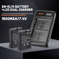 1500mah en el14 en el14 en el14a battery lcd dual charger for nikon p7800p7100d3400d5500d5300d5200d3200d3300mh 24