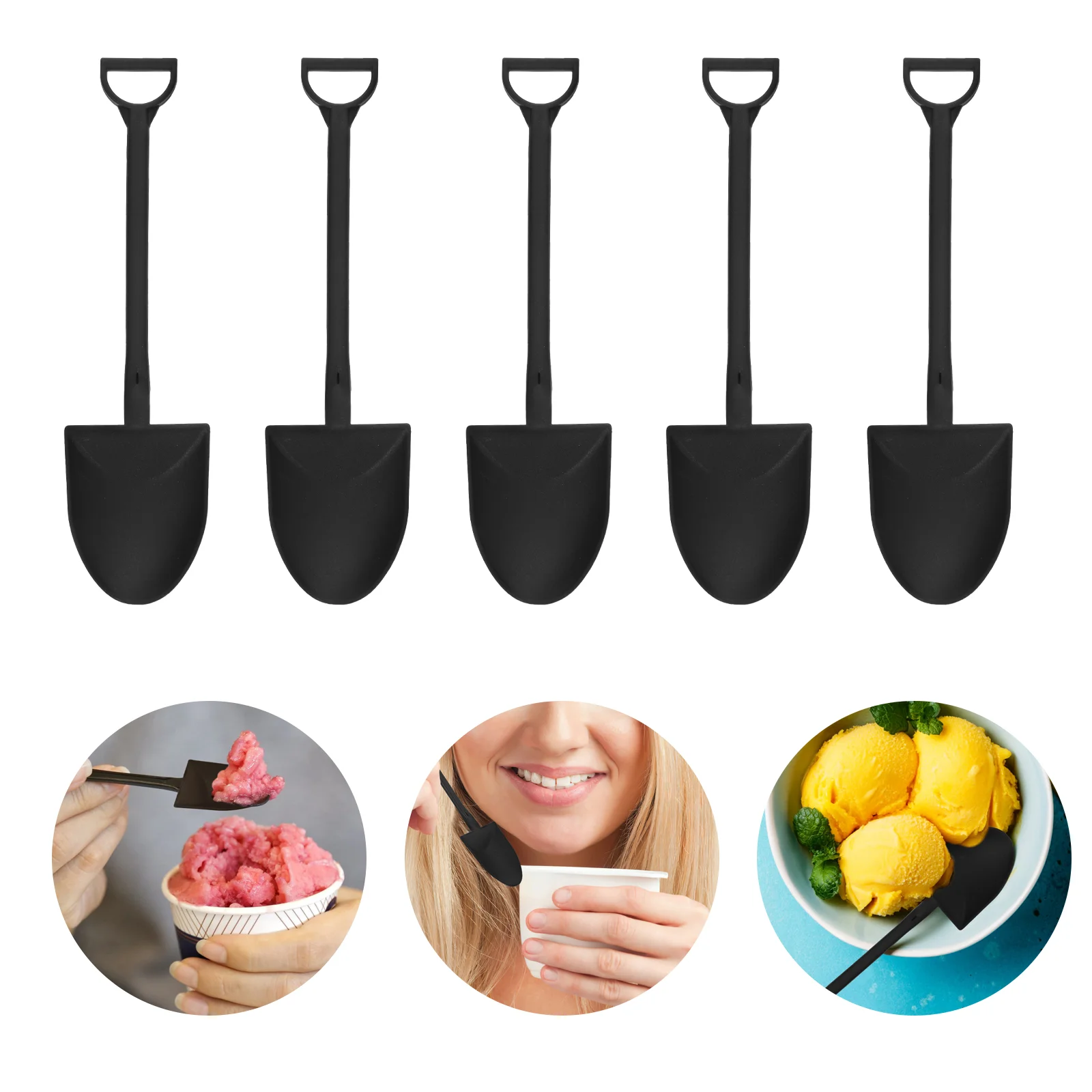 

Spoon Spoons Mini Set Pudding Tea Yogurt Dinner Serving Stirring Dessert Coffee Scoop Spoom Cream Ice Party Appetizer Kitchen