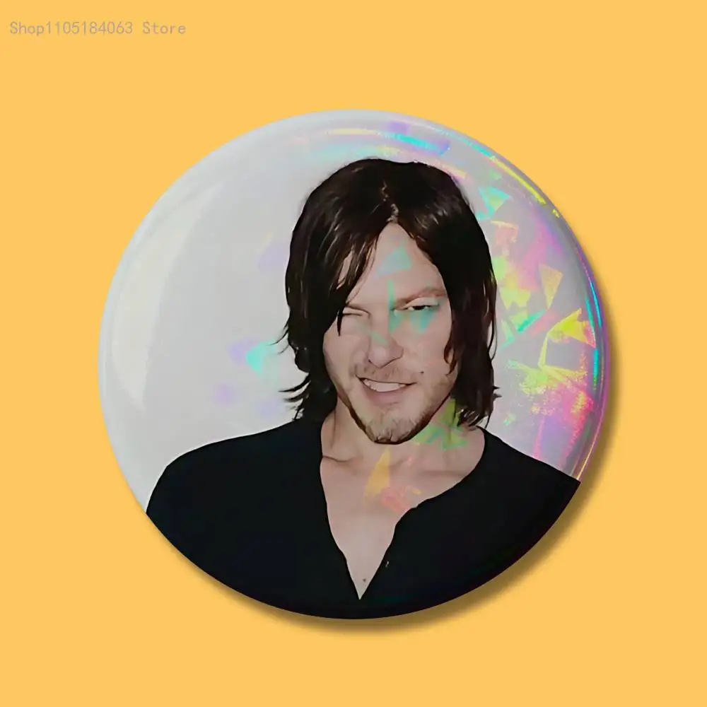 D-Daryl D-Dixon Норманские значки на пуговицах, круглая креативная брошь на булавке, значок для декора сумки, аксессуары для фанатов, подарки для друзей (art.: 3920d2db33300) - 3920d2db33300