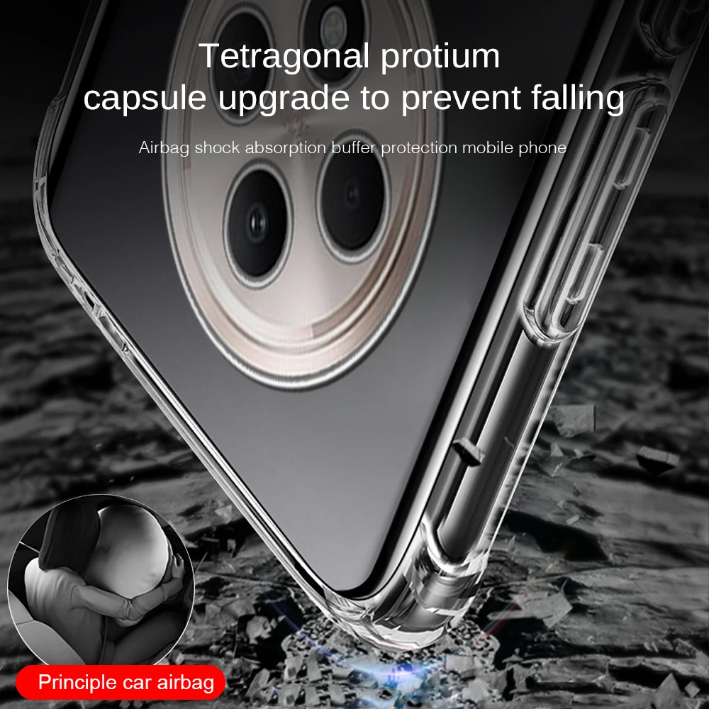 Чехол Reno12F защитный чехол для задней камеры Oppo Reno12 F 4G 5G прозрачный ТПУ мягкая