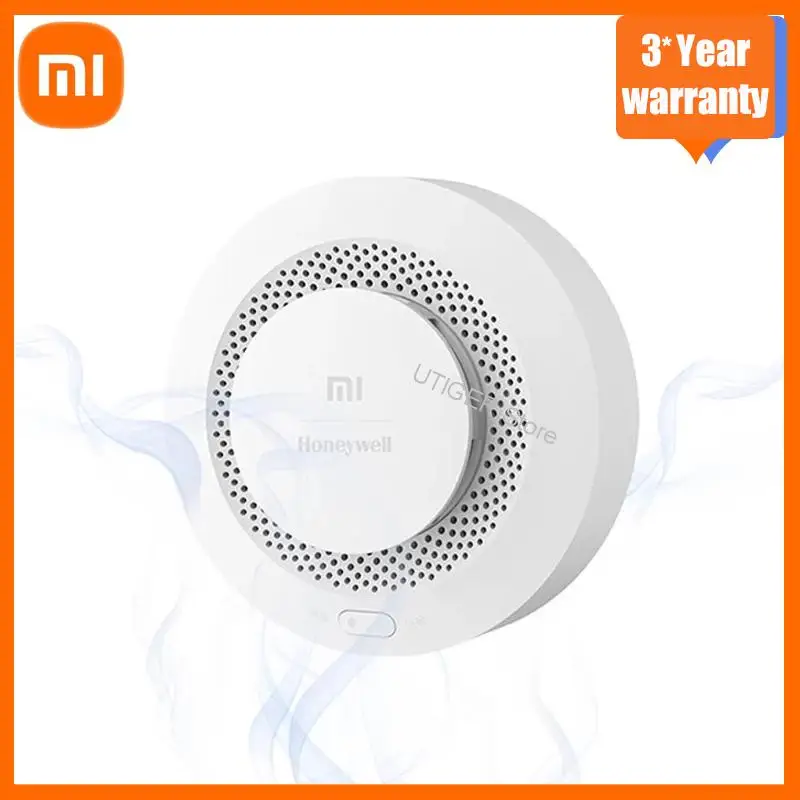 

Xiaomi Mijia Honeywell Fire Smoke Alarm Detector Bluetooth Remote Control Audible And Visual Alarm Notication Work with Mihome