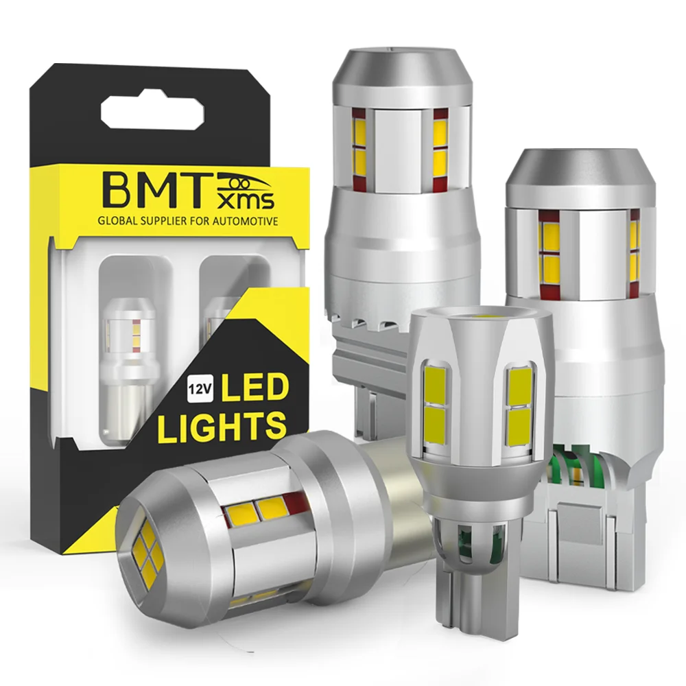 

BMTxms Canbus P21W BA15S LED Reverse Lamps DRL T10 W5W T15 LED Parking Clearance Lights 7443 7440 W21/5W P27 3157 Signal Light