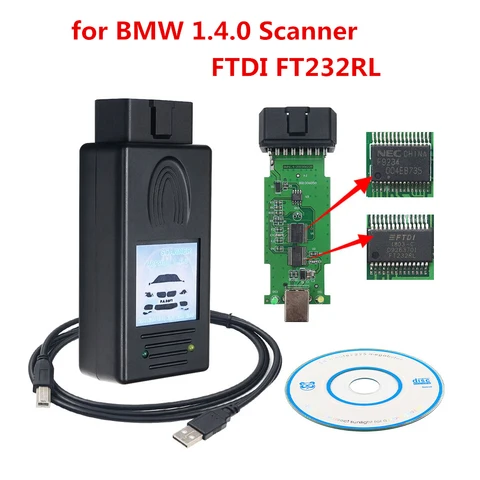 Для BMW SCANNER 1.4.0 диагностический сканер OBD2 считыватель кодов для BMW 1.4 USB автоматический диагностический инструмент