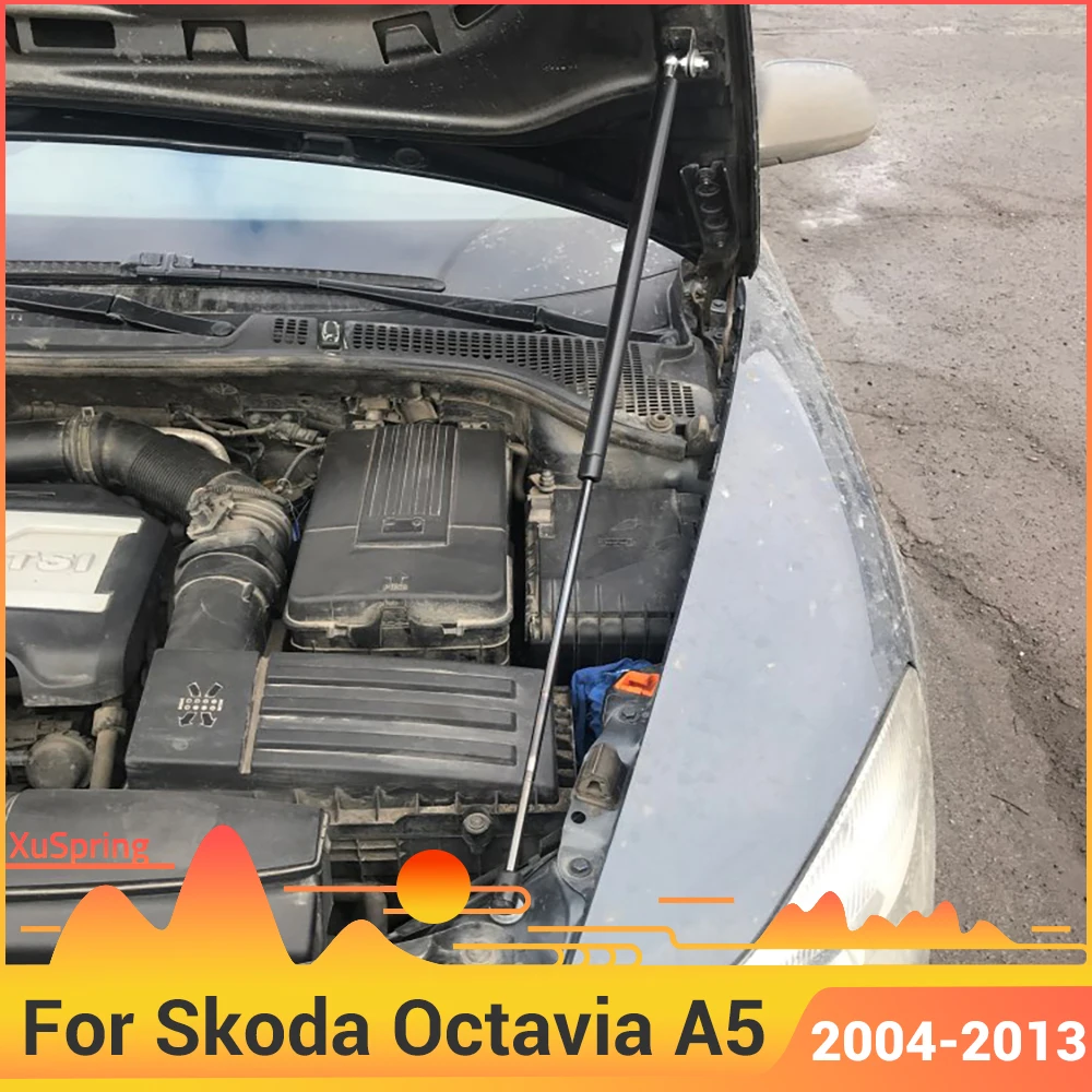 

Газовые упоры (амортизаторы) капота для Skoda Octavia A5, Фронт, 2004-2013, к-т 1 шт, с необходимыми аксессуарами