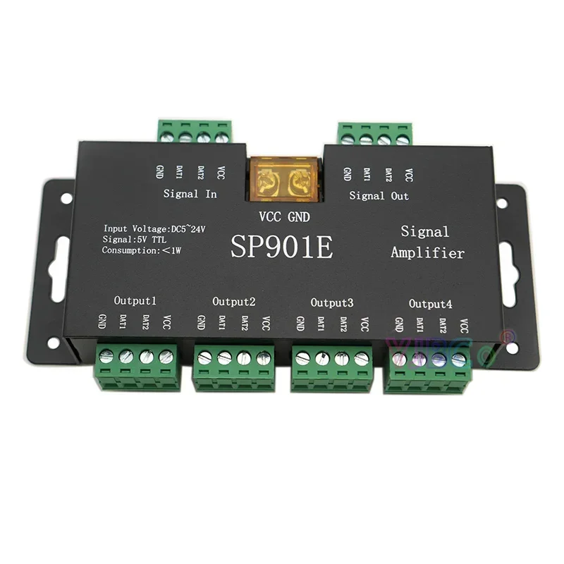 SP901E 5V-TTL Поддержка двухсигнала сигнала WS2812 WS2811 APA102 SK6812 RGB RGBW TTL SIP Светодиодный