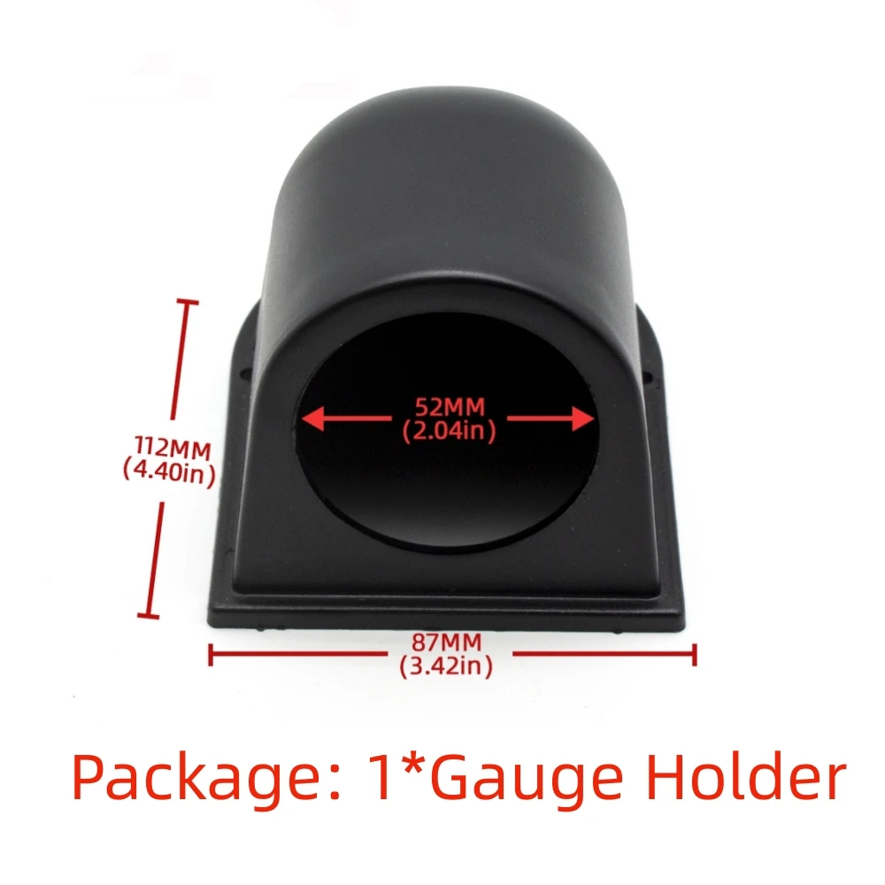 

Автомобильный датчик уровня топлива, измеритель уровня топлива, 2 дюйма, 52 мм, с датчиком поплавка топлива, электронная модель, цвет черный, 8-18 в, для модификации автомобиля