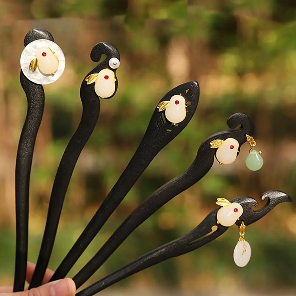 Кисточка Нефритовый Кролик Прическа Дизайн Инструмент Деревянный Китайский