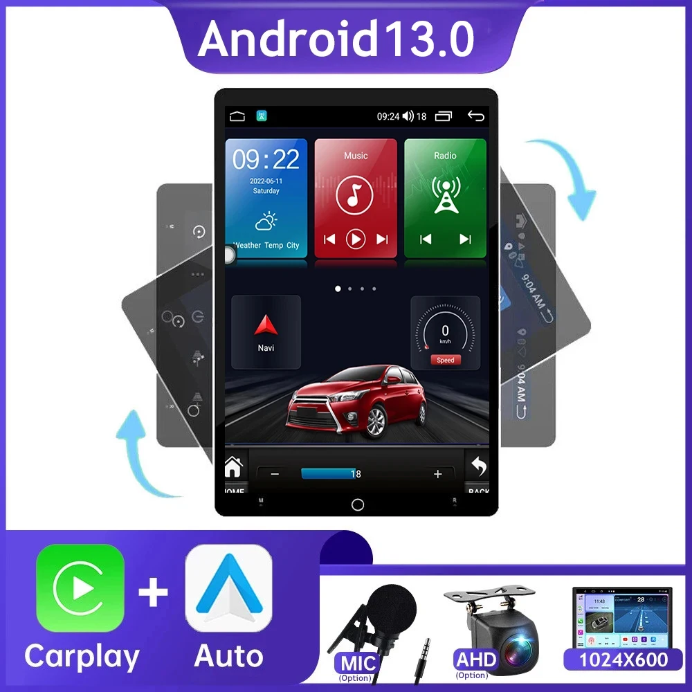Автомагнитола Carplay 10 1 дюйма автомагнитола 2 Din Универсальная автомобильная
