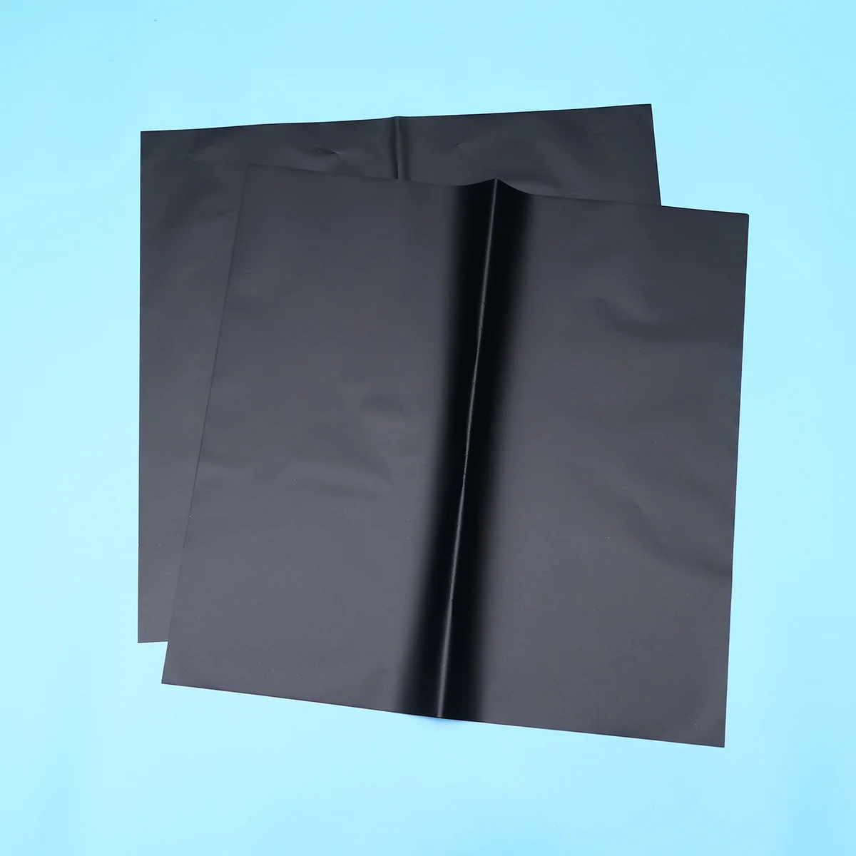 Translucent Matt Wrapper Waterproof Solid Color Packaging Paper For Bouquet Gift (black, 20 Sheets