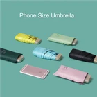 Размер телефона мини Карманный Женский Зонт мужской Сверхлегкий дождевик для девочек анти-УФ Портативный небольшой складной зонт для женщин